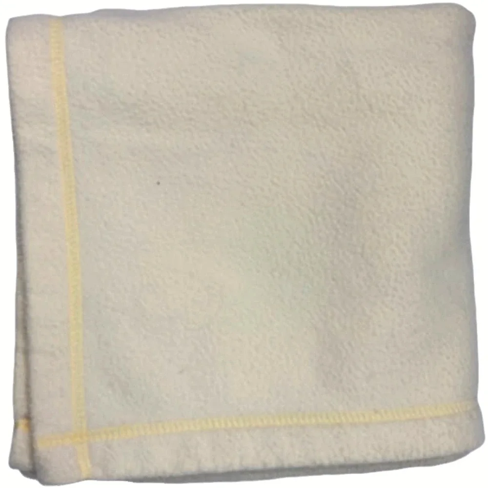 Pottery Barn Kids Solid Yellow Thin Fleece Baby Blanket Soft 30x40 Unisex